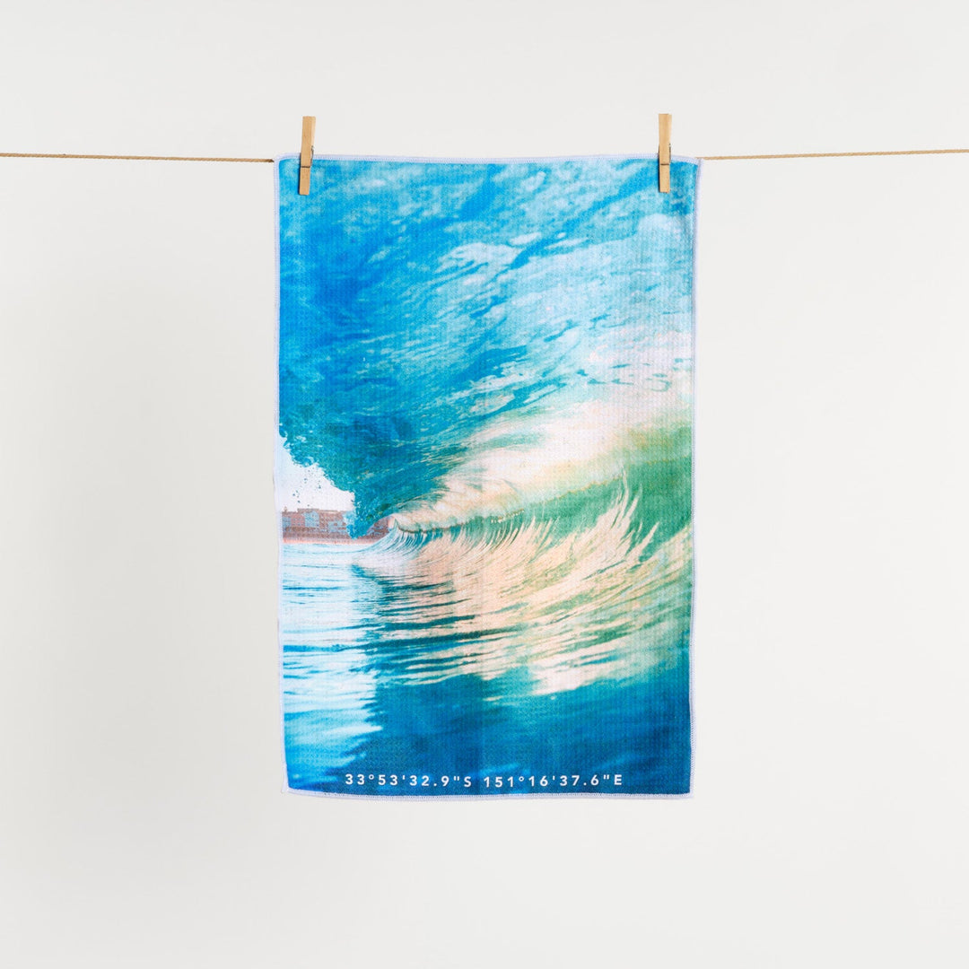 Destination Label Tea Towel Tube Time | Merchants Homewares