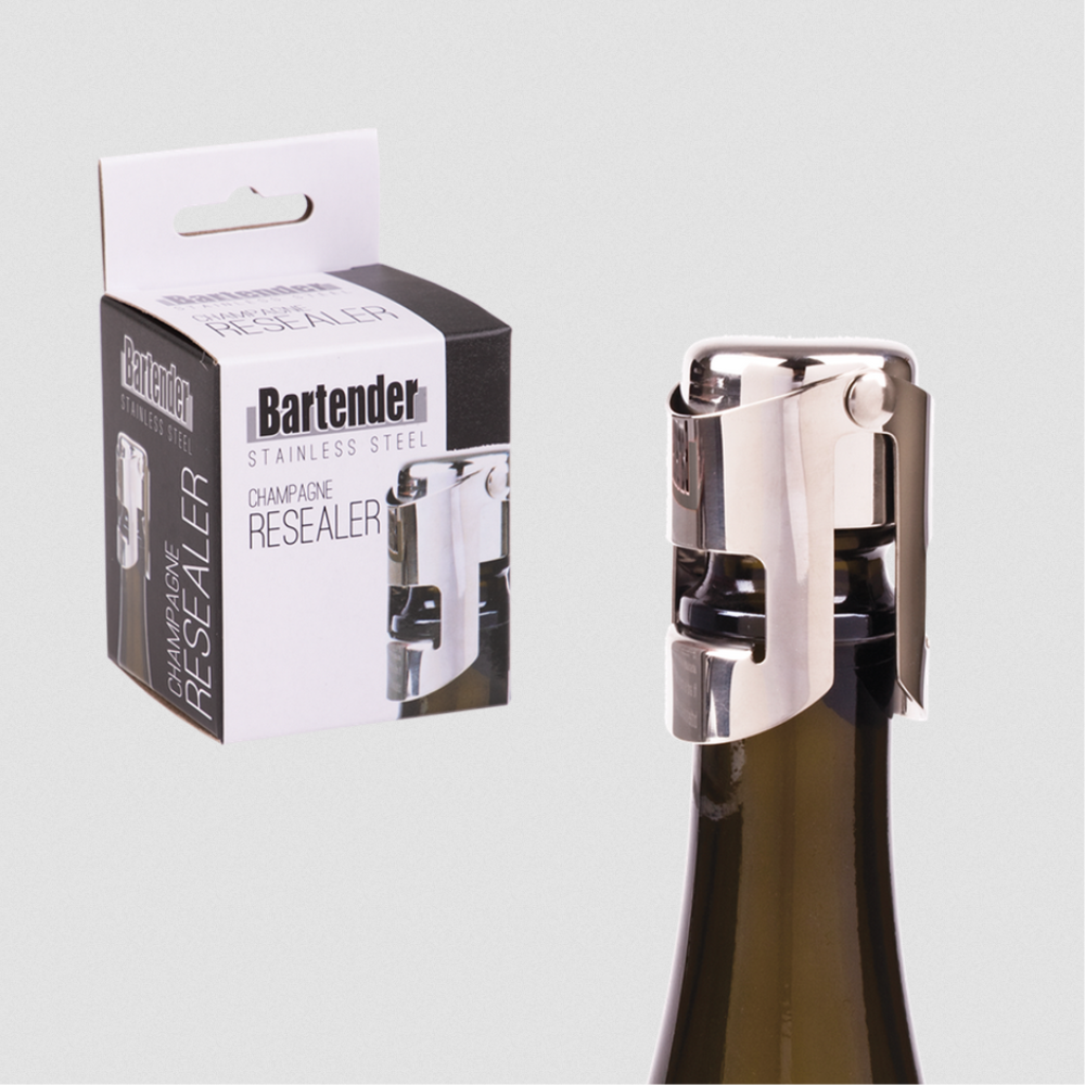 Donaldson Enterprises Bartender Champagne Resealer With Packaging | Merchants Homewares