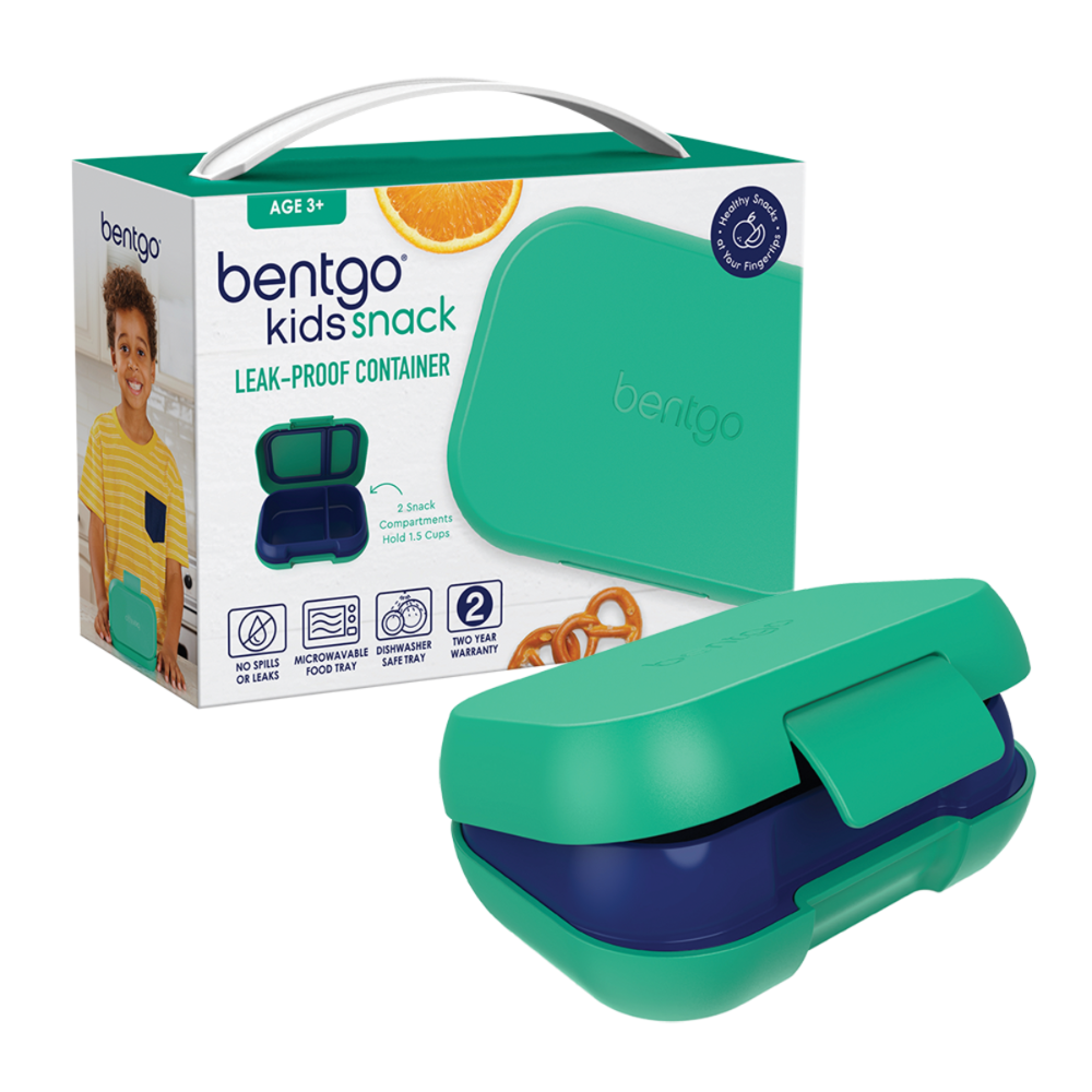 Donaldson Enterprises Bentgo Kids Snack Container Green/Navy With Packaging | Merchants Homewares