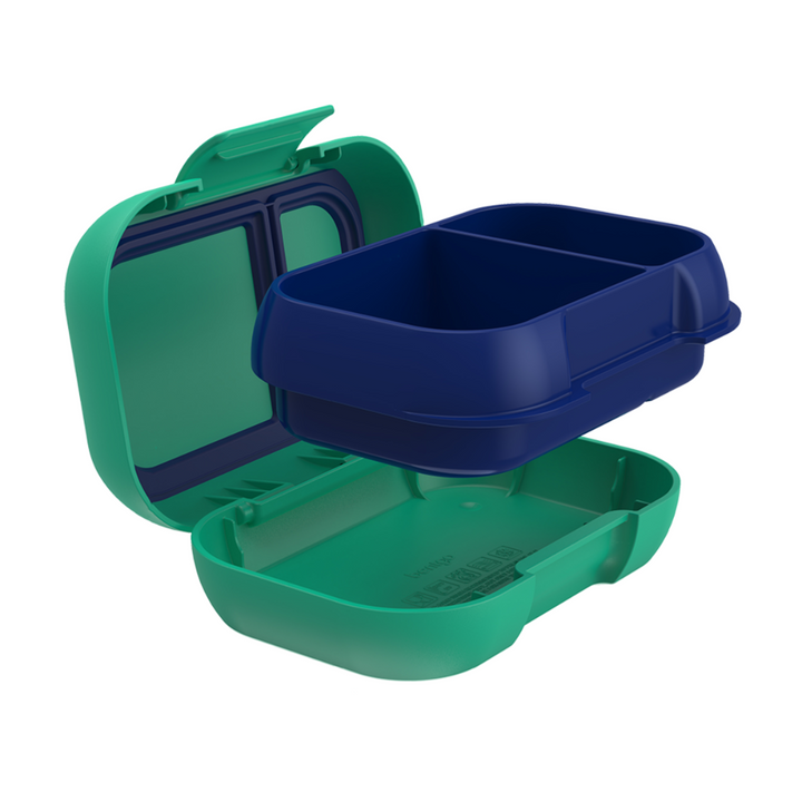 Donaldson Enterprises Bentgo Kids Snack Container Green/Navy Open | Merchants Homewares