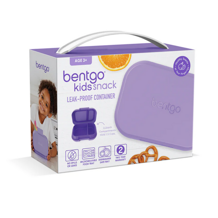 Donaldson Enterprises Bentgo Kids Snack Container Purple Packaging | Merchants Homewares