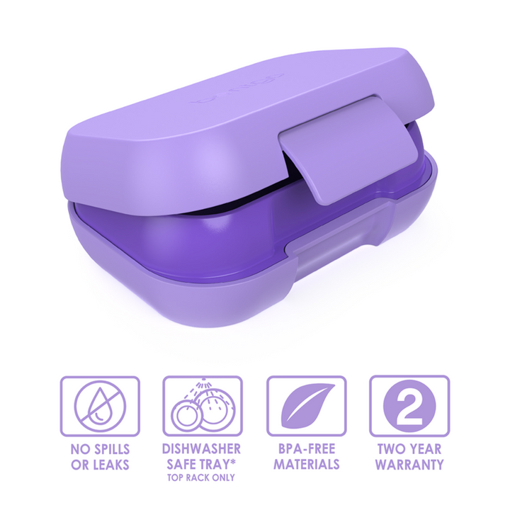 Donaldson Enterprises Bentgo Kids Snack Container Purple Features | Merchants Homewares