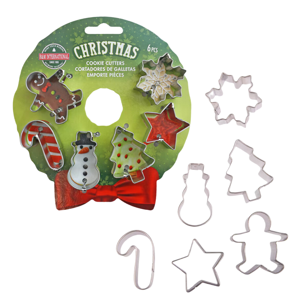 Donaldson Enterprises R&M Xmas Mini Wreath Cookie Cutter Set of 6 | Merchants Homewares