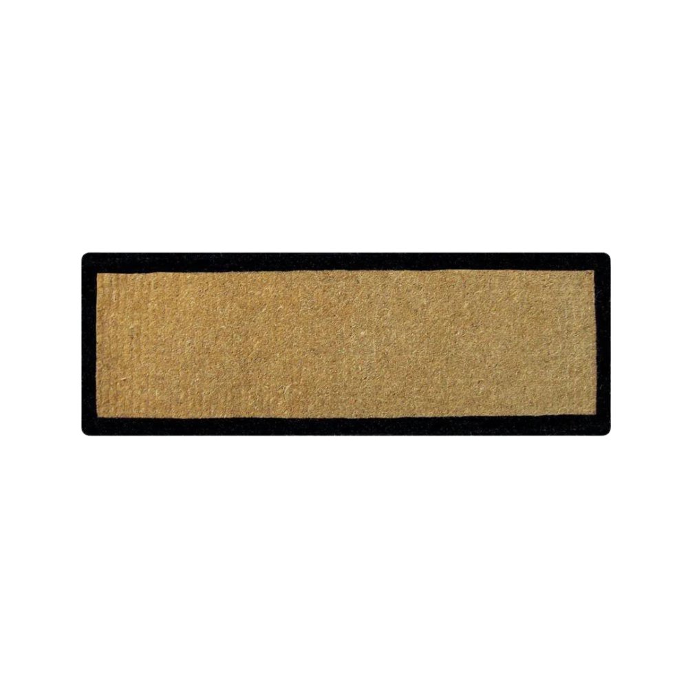 Doormat Designs Long Black Border Doormat | Merchants Homewares