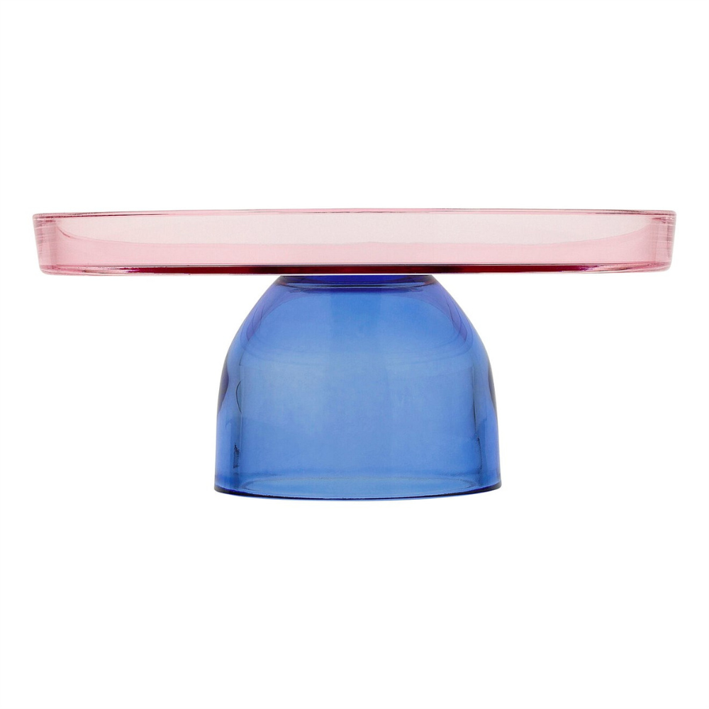 Ecology Gateaux Cake Stand 20cm Pink/Blue | Merchants Homewares