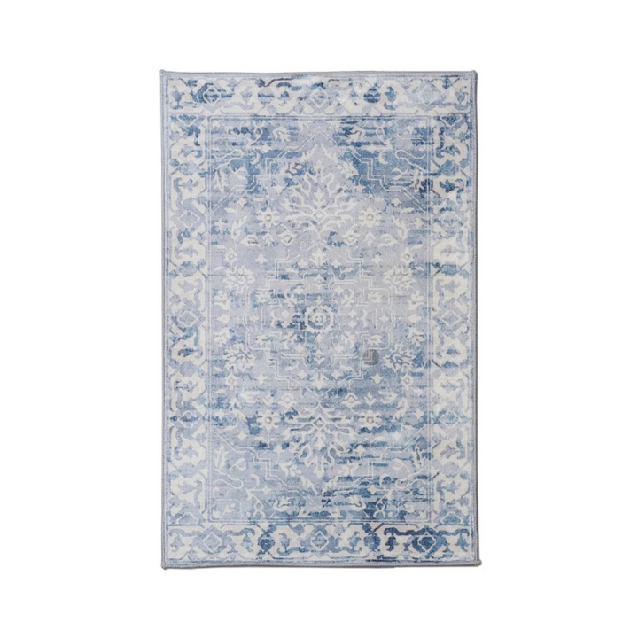 Fab Habitat Machine Washable Rug Shay Blue | Merchants Homewares