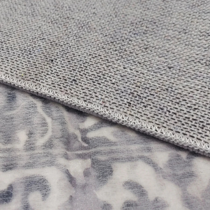 Fab Habitat Machine Washable Rug Shay Grey Back | Merchants Homewares