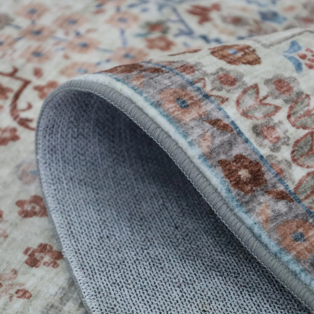 Fab Habitat Machine Washable Rug Tejas Back | Merchants Homewares