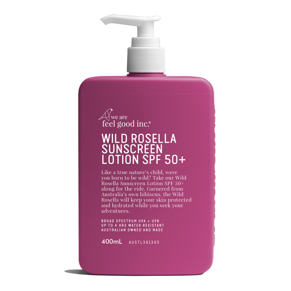 Feel Good Inc Wild Rosella Sunscreen SPF 50+ 400ml | Merchants Homewares