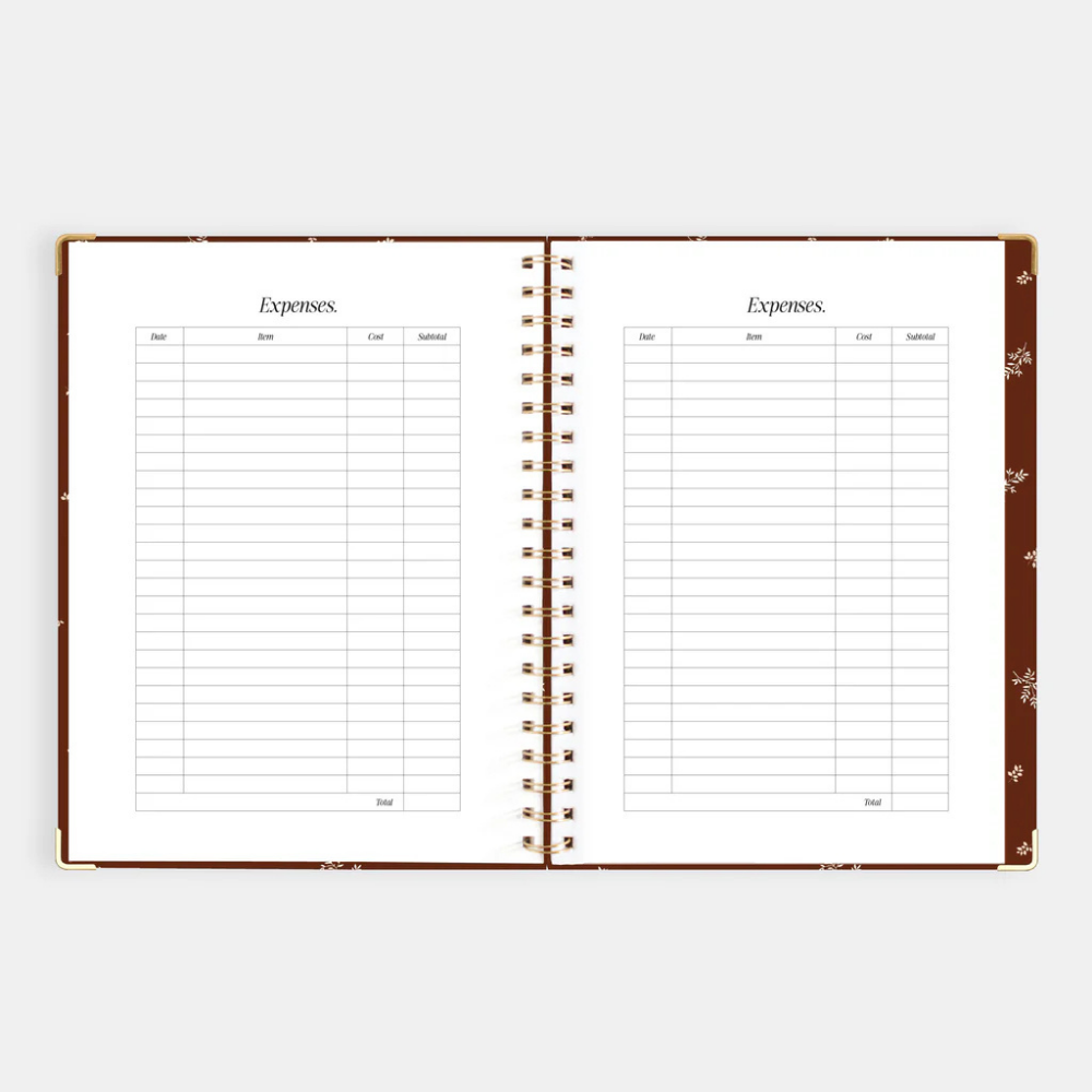 Fox & Fallow 2026 A4 Academic Vertical Planner Raspberry Open | Merchants Homewares