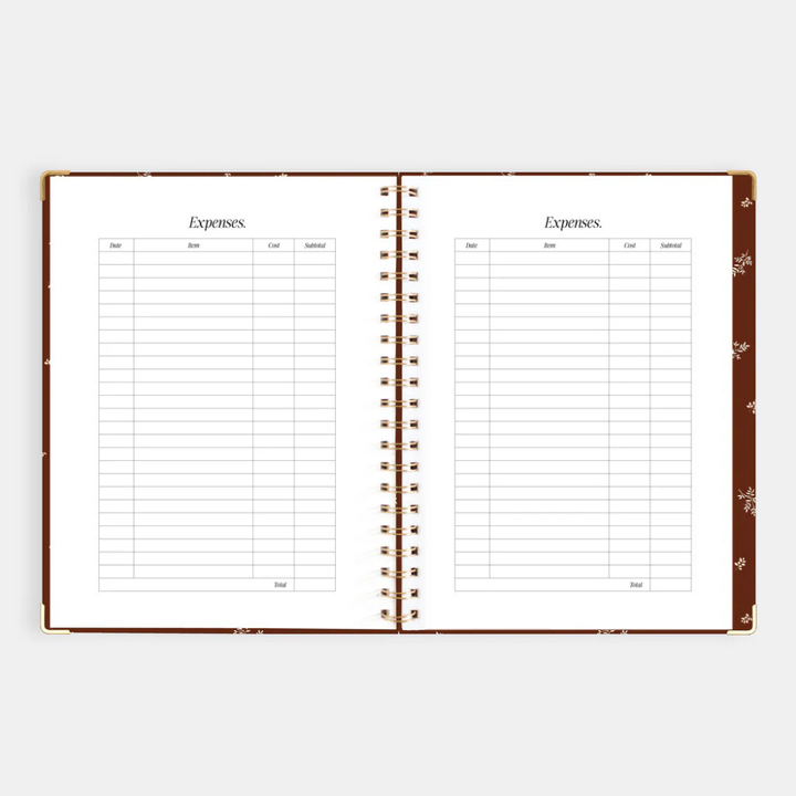 Fox & Fallow 2026 A4 Academic Vertical Planner Raspberry Open | Merchants Homewares