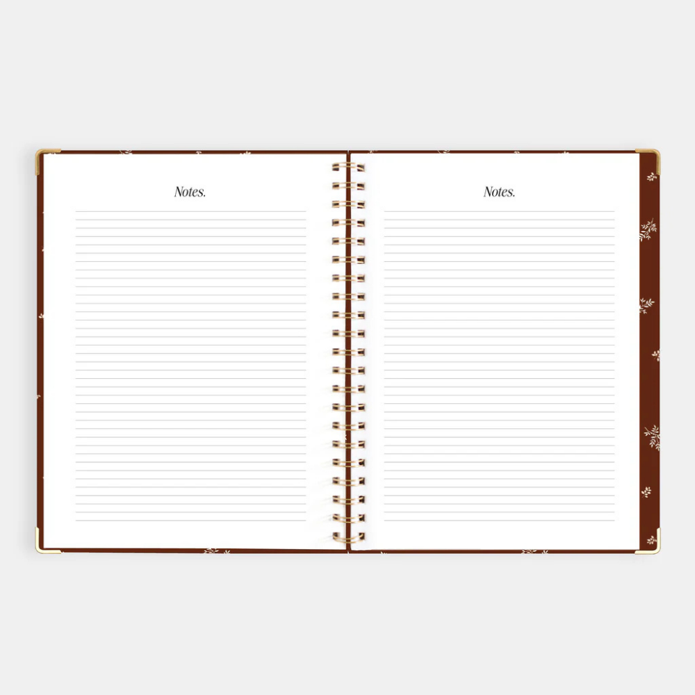 Fox & Fallow 2026 A4 Academic Vertical Planner Raspberry Open | Merchants Homewares
