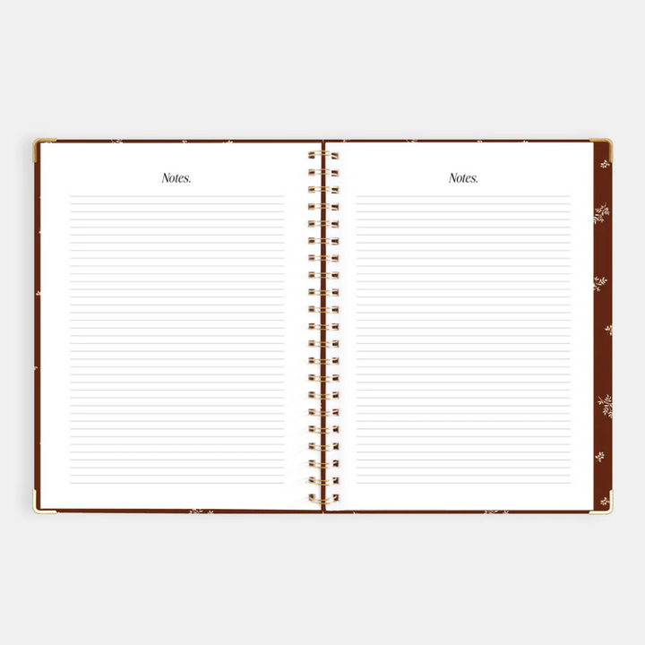Fox & Fallow 2026 A4 Academic Vertical Planner Raspberry Open | Merchants Homewares