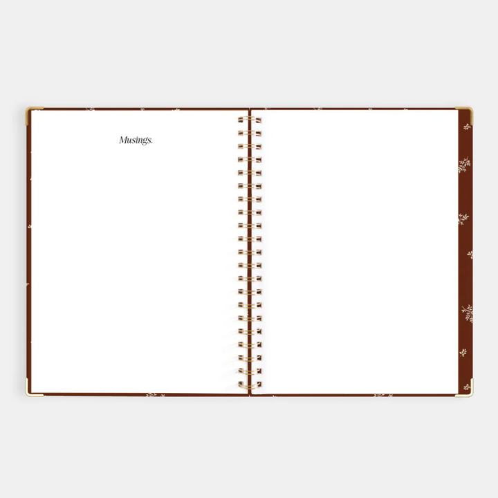 Fox & Fallow 2026 A4 Academic Vertical Planner Raspberry Open | Merchants Homewares
