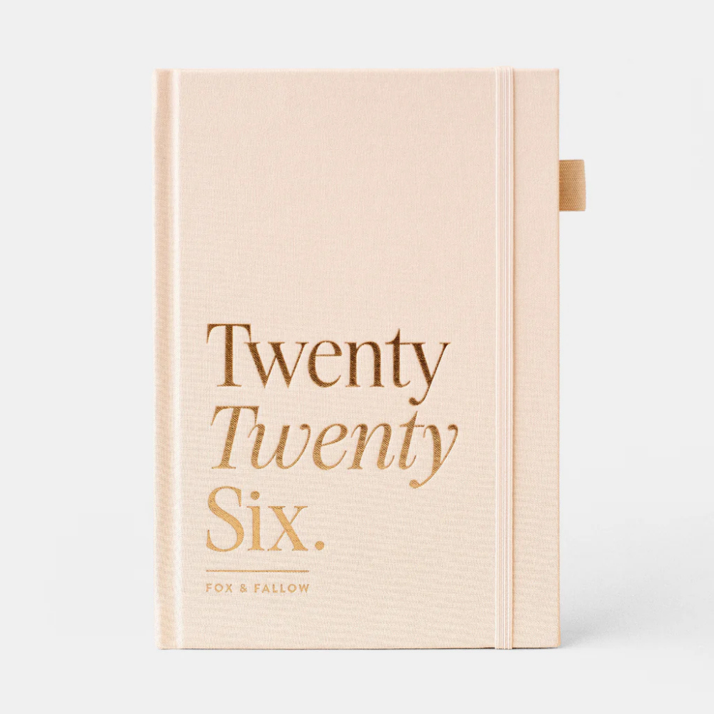 Fox & Fallow 2026 A5 Vertical Planner Creme | Merchants Homewares