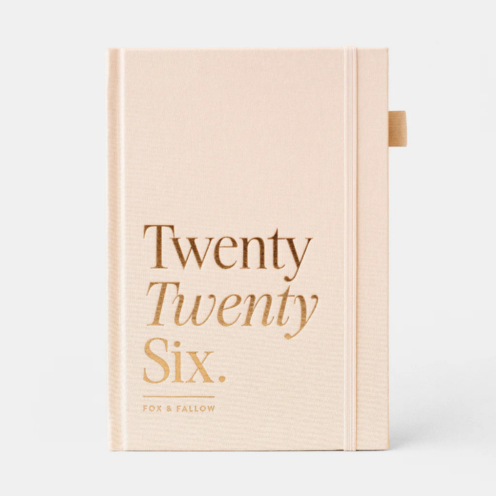 Fox & Fallow 2026 A5 Vertical Planner Creme | Merchants Homewares