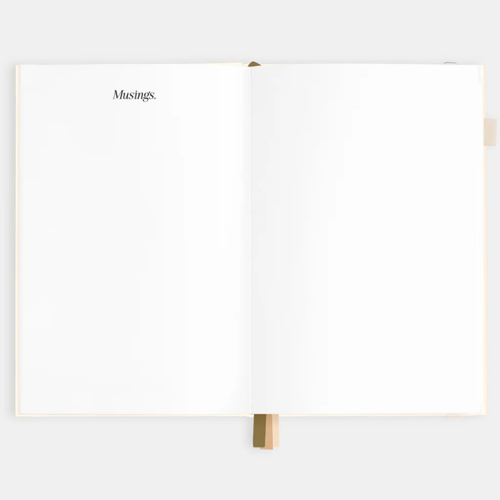 Fox & Fallow 2026 A5 Vertical Planner Creme Open | Merchants Homewares