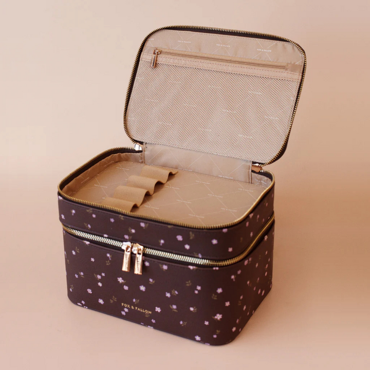 Fox & Fallow Vanity Case Wisteria Open | Merchants Homewares