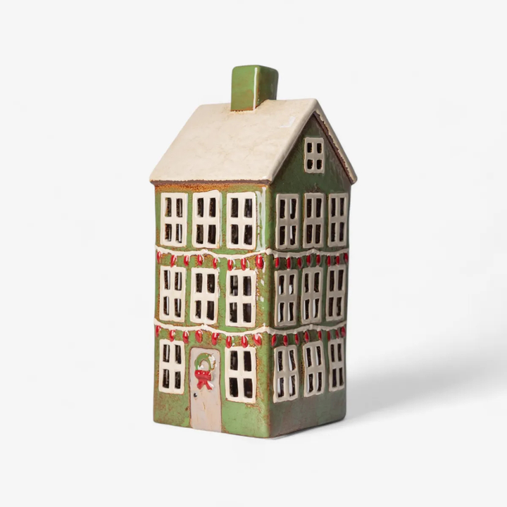 French Country Collection Alsace Tea Light Grand Chalet Green | Merchants Homewares