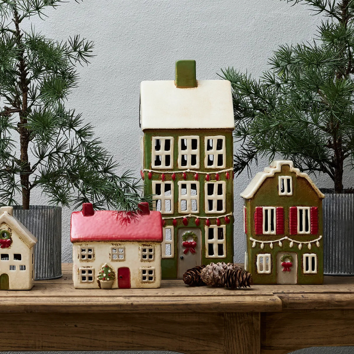 French Country Collection Alsace Tea Light Grand Chalet Green Lifestyle | Merchants Homewares