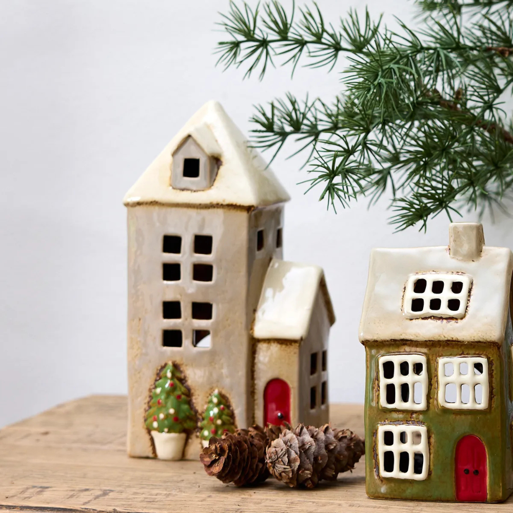 French Country Collection Alsace Tea Light Parish Christmas Stone Lifestyle | Merchants Homewares