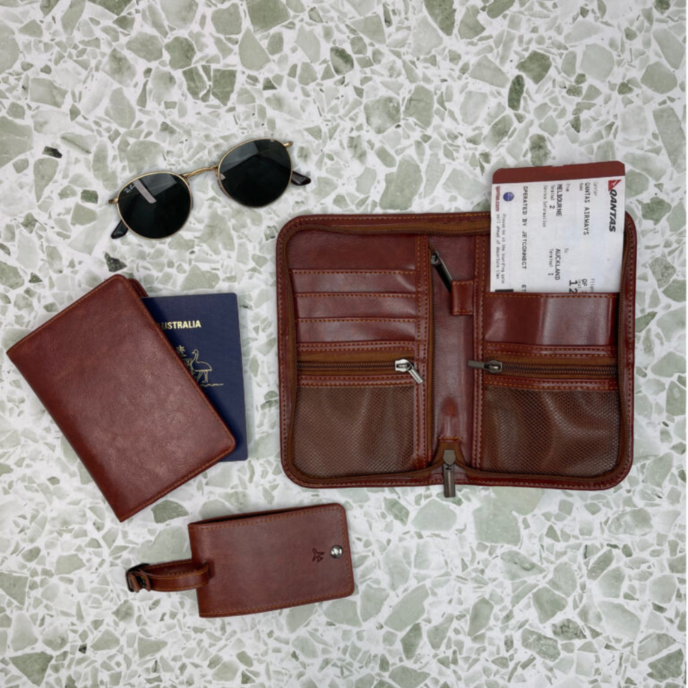 Gentlemans Passport Holder Lifestyle Image Annabel Trends | Merchants Homewares