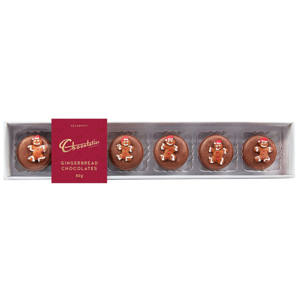 Gourmet Brands Chocolatier Gingerbread Chocolate 6 Pack 70g | Merchants Homewares