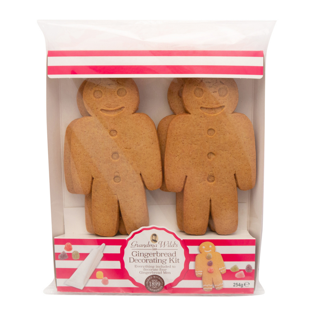 Gourmet Brands Grandma Wilds's Decorate Your Own Gingerbread Man Biscuit Kit 254g Merchant Homewares