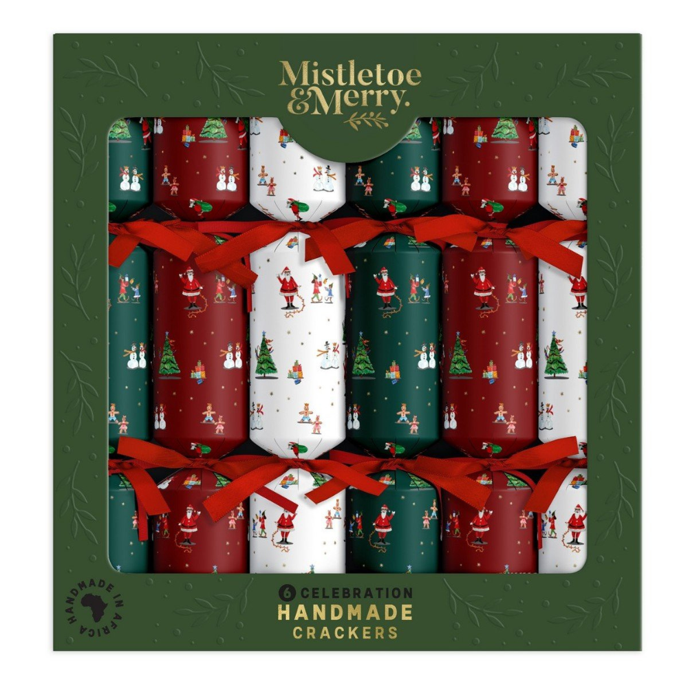 Gourmet Brands Mistletoe & Merry Celebration Mini Santa & Friends (6) | Merchants Homewares
