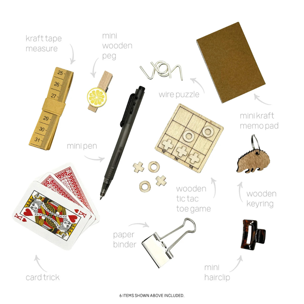 Gourmet Brands Mistletoe & Merry Celebration Mini Santa & Friends (6) Contents | Merchants Homewares