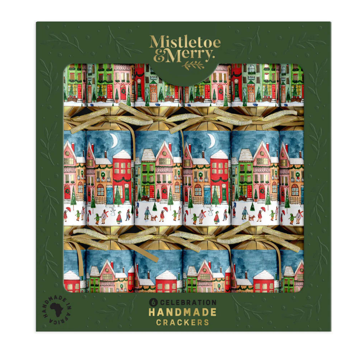 Gourmet Brands Mistletoe & Merry Celebration Village Scene (6) | Merchants Homewares