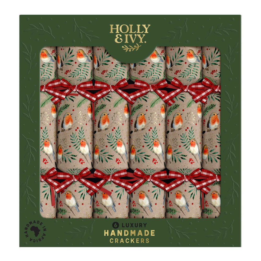 Gourmet Brands Mistletoe & Merry Luxury Kraft Robin (6) | Merchants Homewares