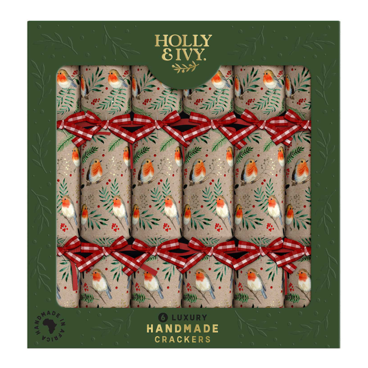 Gourmet Brands Mistletoe & Merry Luxury Kraft Robin (6) | Merchants Homewares