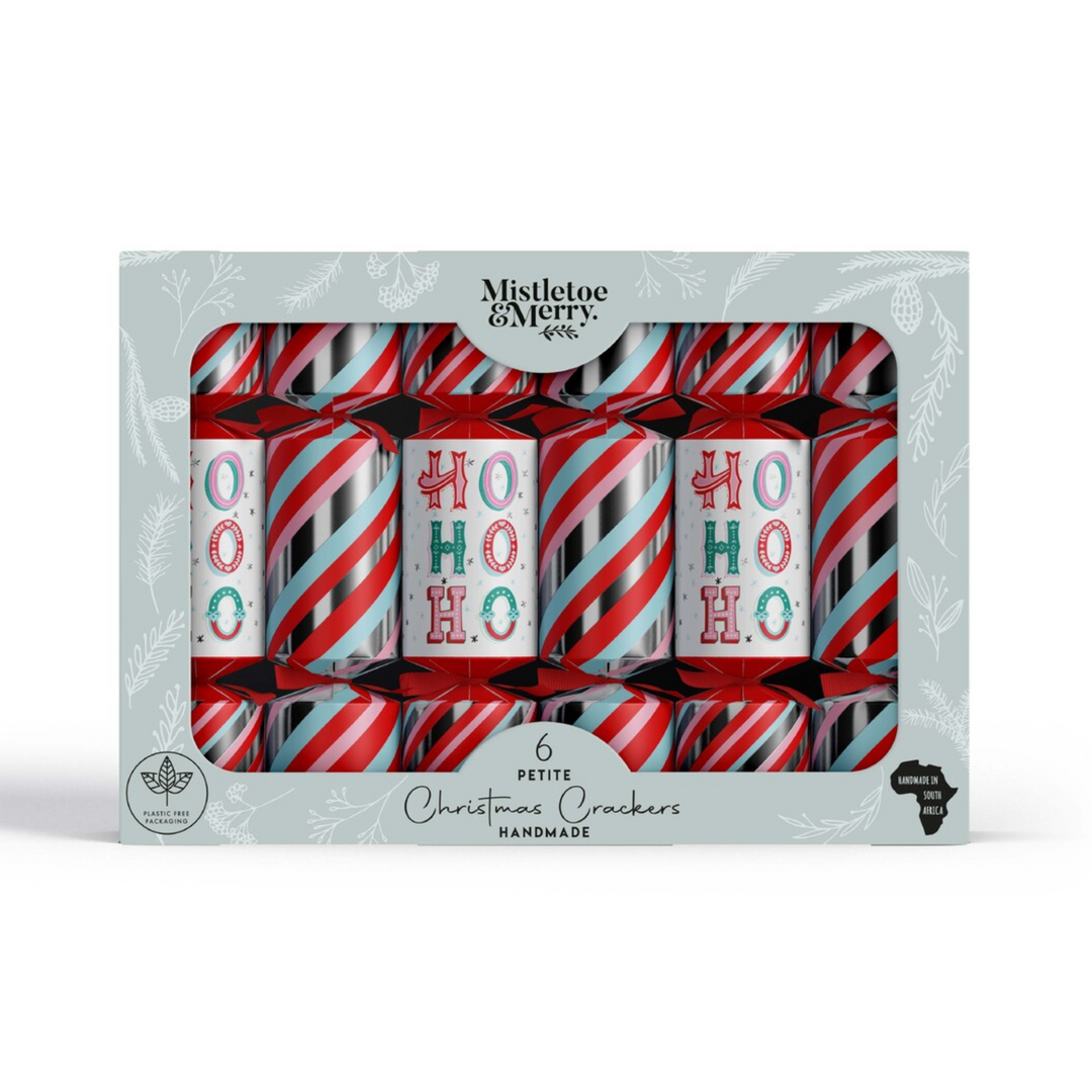 Gourmet Brands Mistletoe & Merry Petite - Fun & Playful Ho Ho Ho Crackers (12) Merchant Homewares
