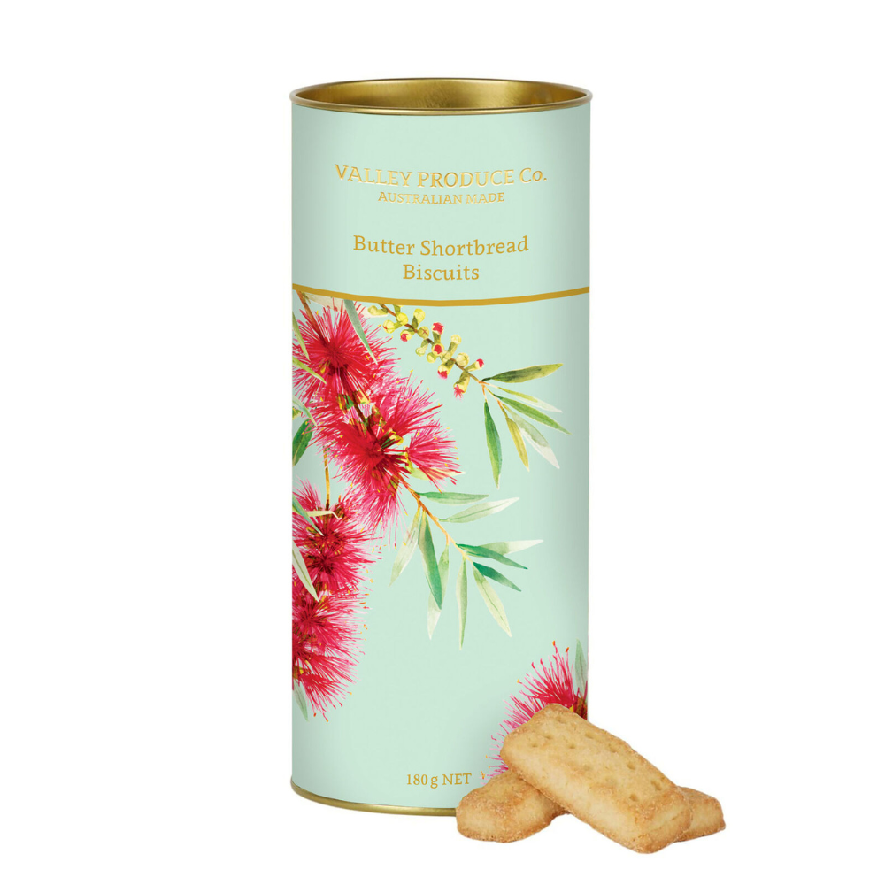 Gourmet Brands VPC Bottlebrush Shortbread Tube 180g | Merchants Homewares