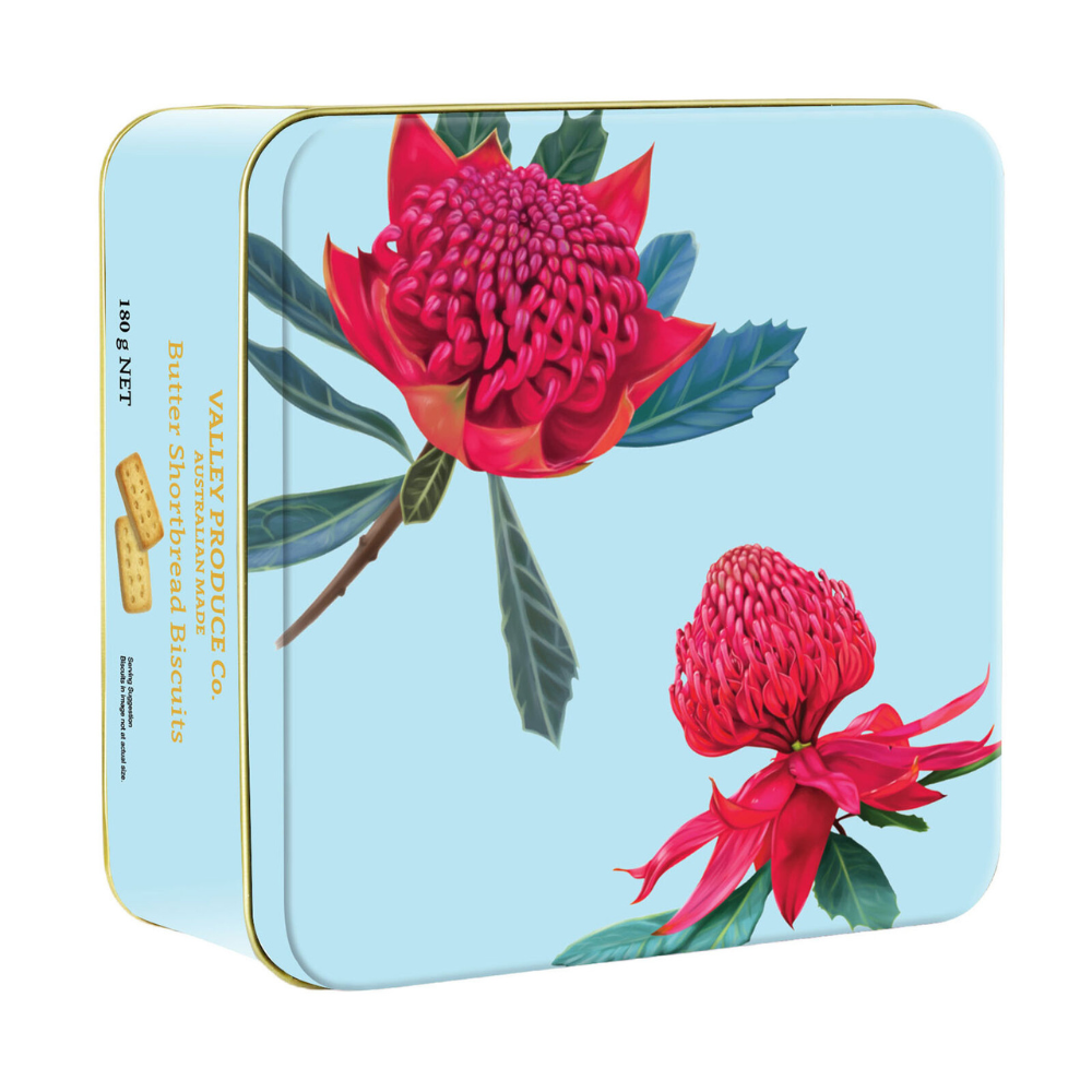 Gourmet Brands VPC Waratah Shortbread Tin 180g | Merchants Homewares