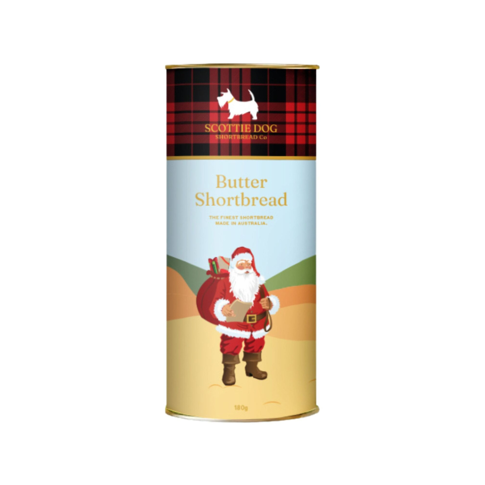 Gourmet Brands Scottie Dog Shortbread Co Christmas Tube 180g | Merchants Homewares
