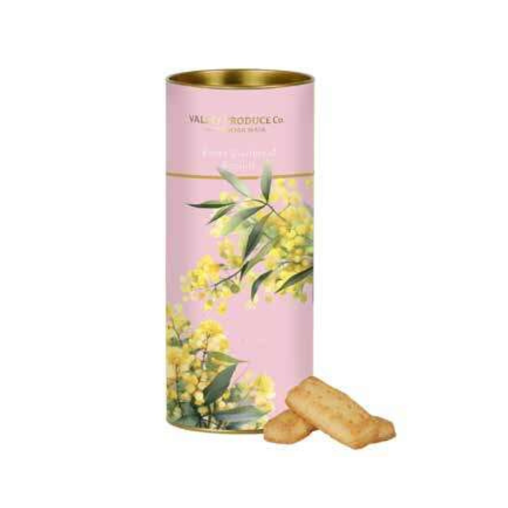 Gourmet Brands VPC Australian Wattle Shortbread Tube 180g | Merchants Homewares