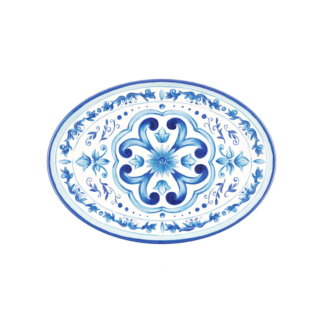 Guzzini Oval Tray Large Blues | Merchants Homewares