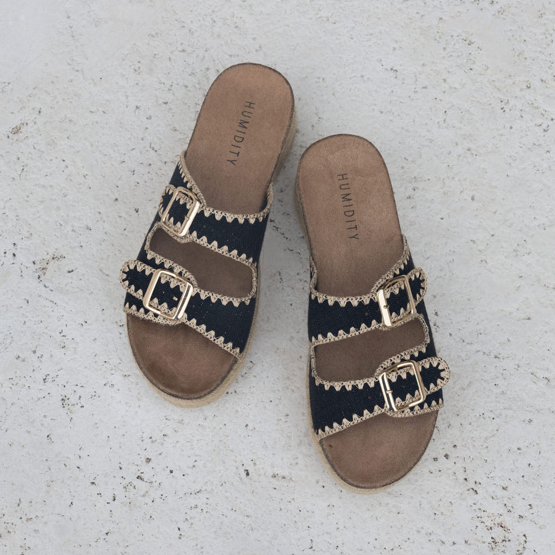 Humidity Linen Slide Black | Merchants Homewares