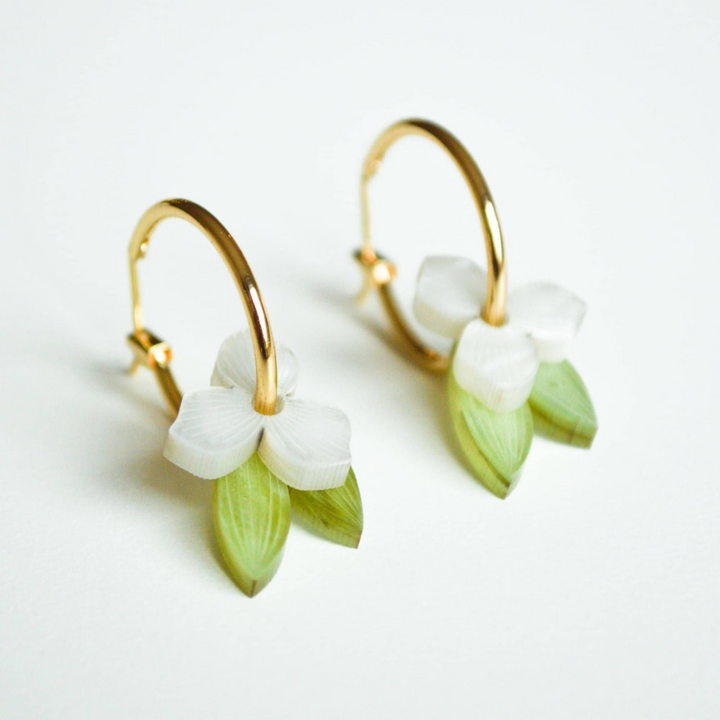 Hagen & Co Meadow Earrings Pearl | Merchants Homewares