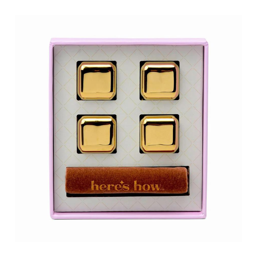 Here's How The Ruby Cocktail Chillers Set of 4 Gold | Merchants Homewares
