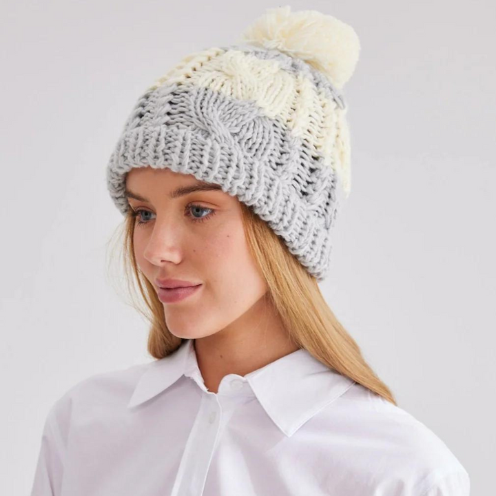 Holiday Heidi Beanie Grey | Merchants Homewares