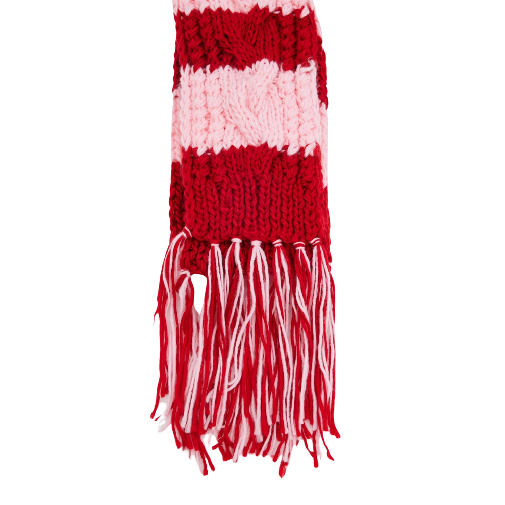 Holiday Heidi Scarf Red & Pink | Merchants Homewares