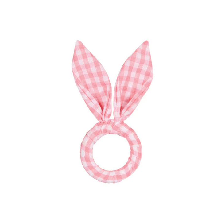 Holly & Ivy Pink Check Napkin Ring | Merchants Homewares
