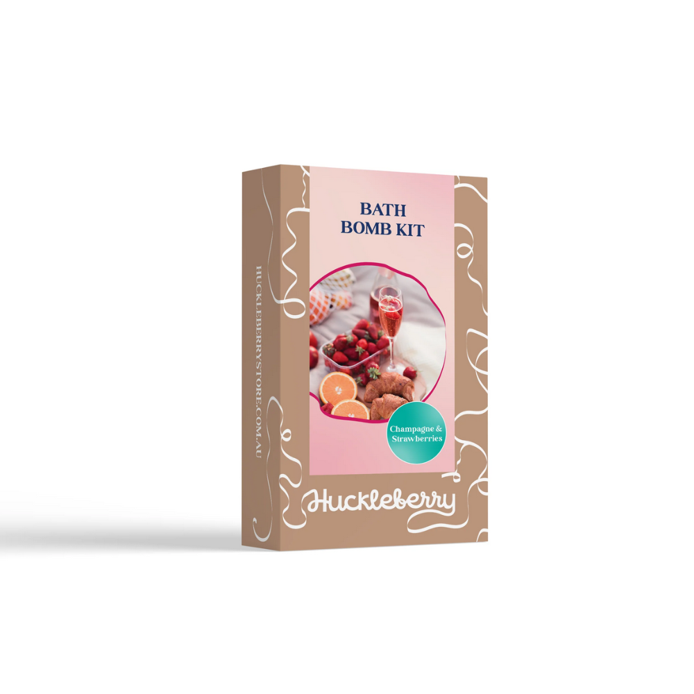 Huckleberry MYO Bath Bomb Kit Champagne & Strawberries | Merchants Homewares