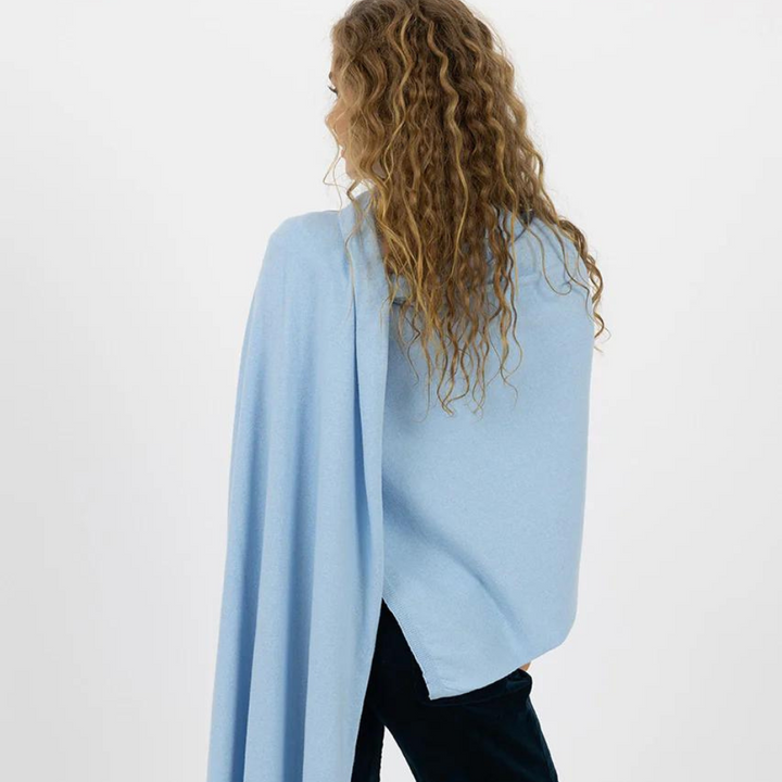 Humidity Wide Wrap Scarf Light Blue | Merchants Homewares