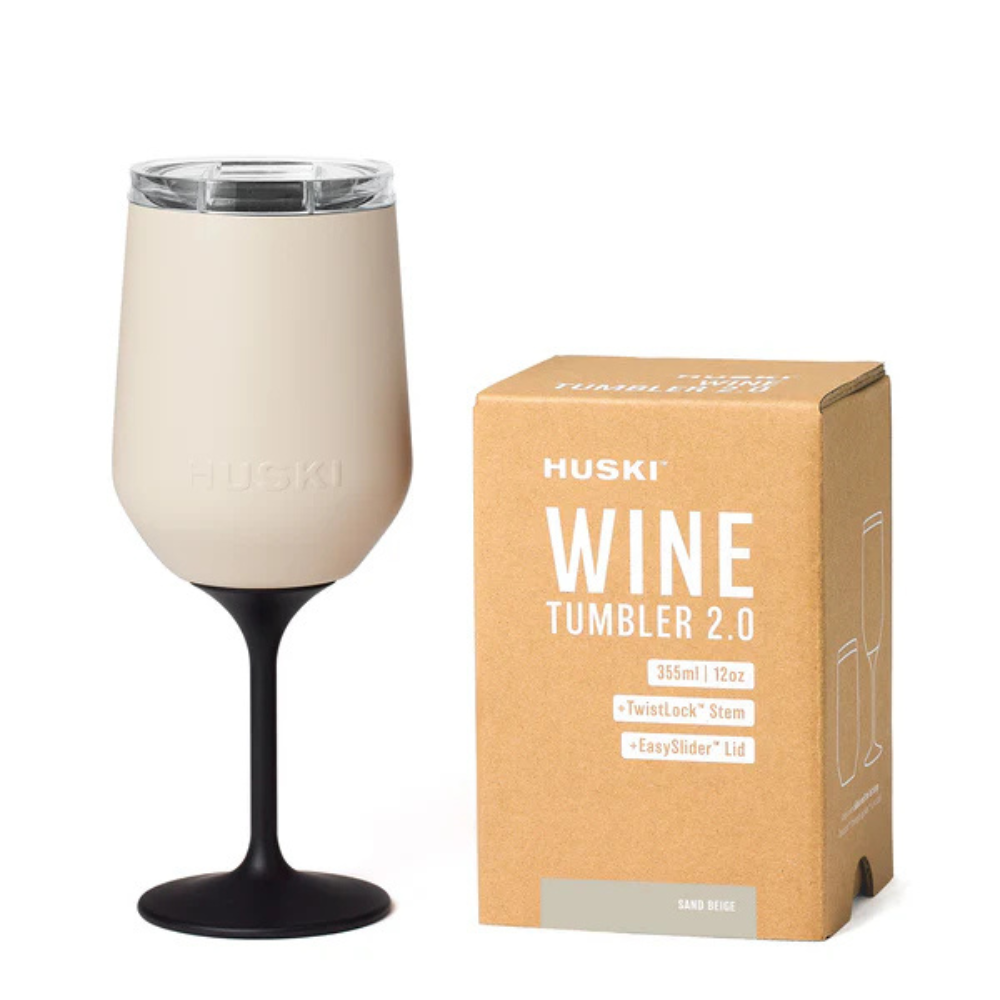 Huski Wine Tumbler 2.0 Sand Beige | Merchants Homewares