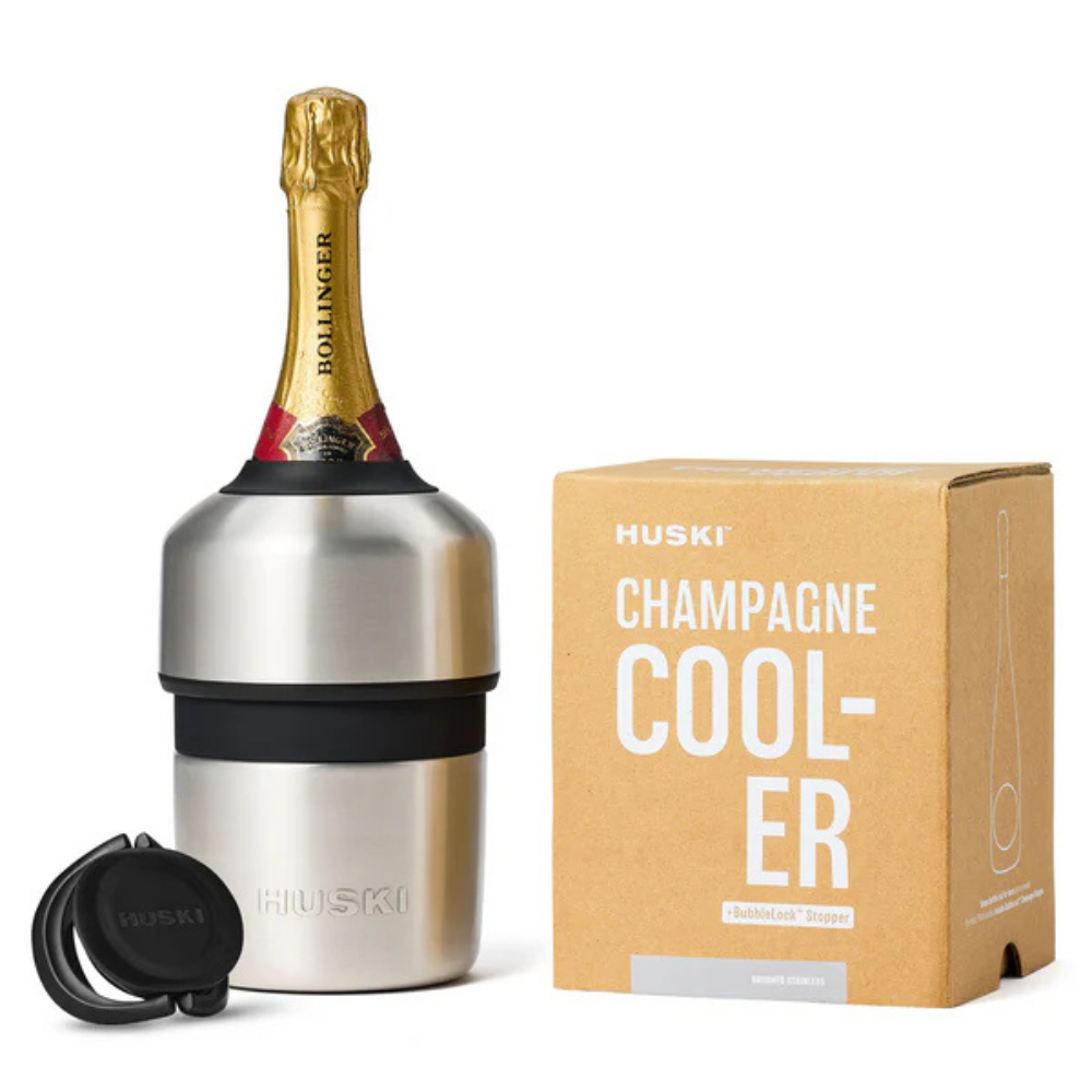 Huski Champagne Cooler Brushed Stainless | Merchants Homewares