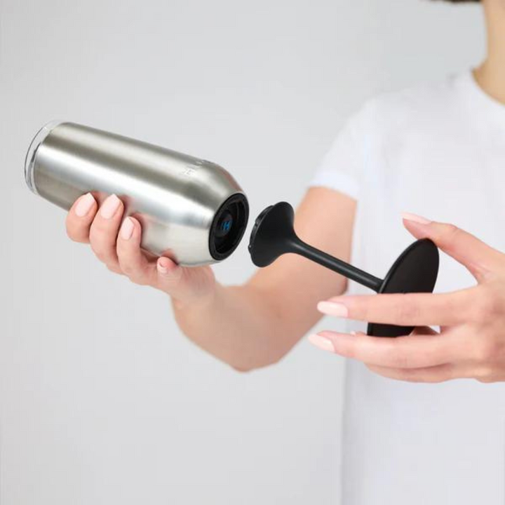 Huski Champagne Flute Brushed Stainless Lifestyle | Merchants Homewares